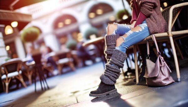 how to style leg warmers with jeans