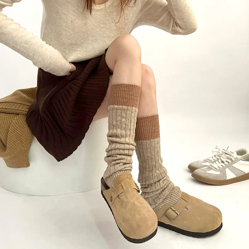 Ballerina Cashmere Leg Warmers - Khaki / One Size