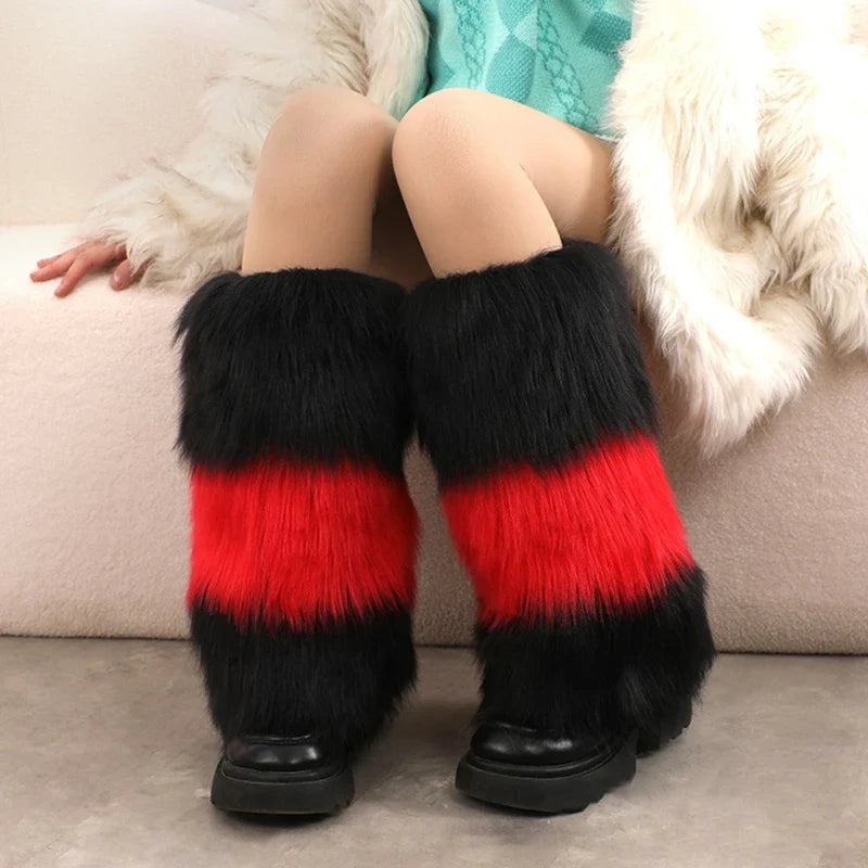 Black And Red Leg Warmers