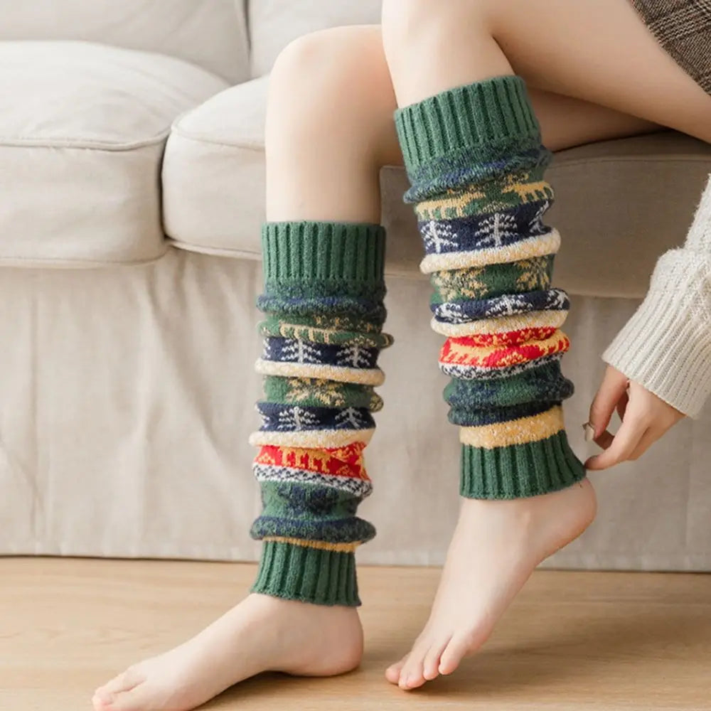 Christmas Leg Warmers Women - One Size