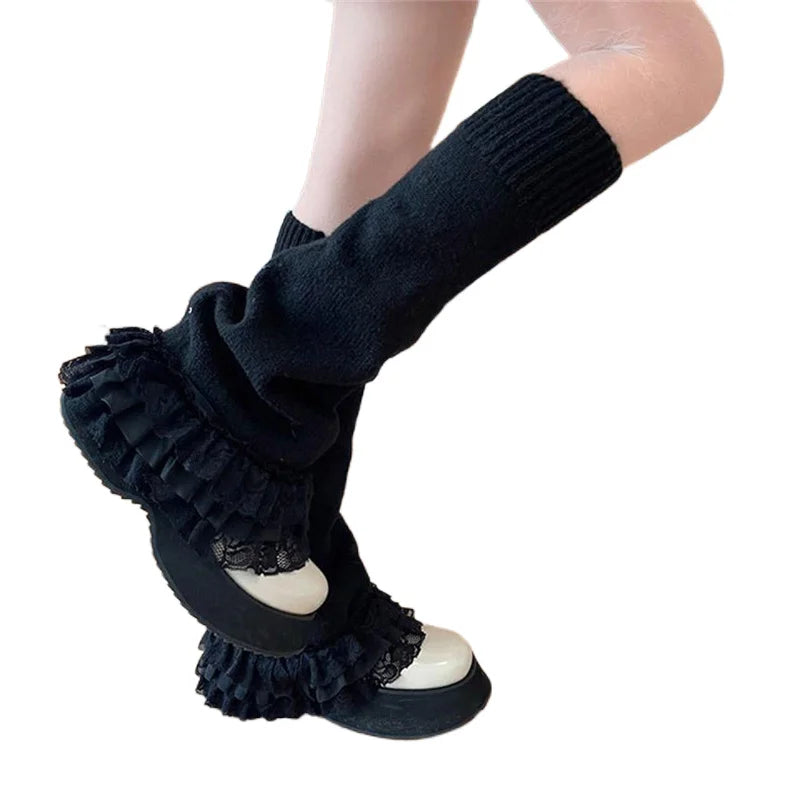 Fashion Leg Warmers For Boots - black / One Size