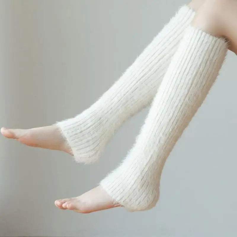 Leg Warmers Cashmere - WHITE / One Size