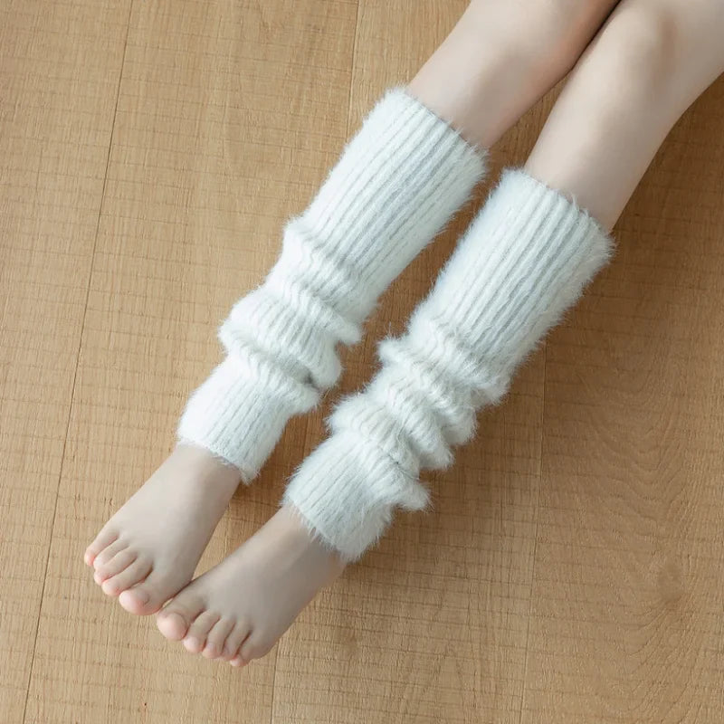 Leg Warmers Cashmere - WHITE / One Size