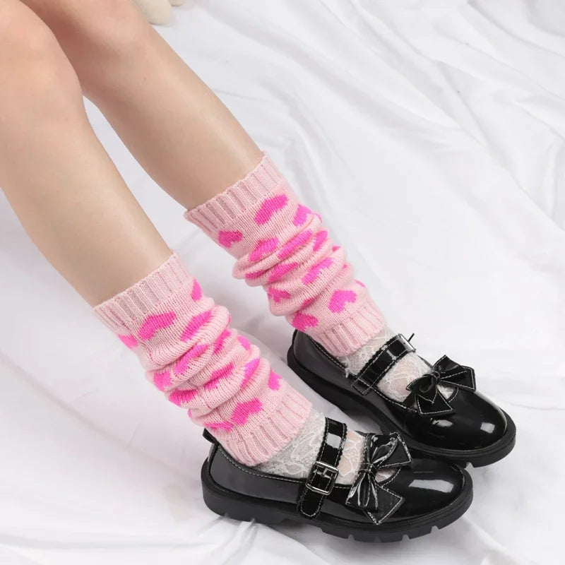 Pink Leg Warmers - Pink / Length-33cm