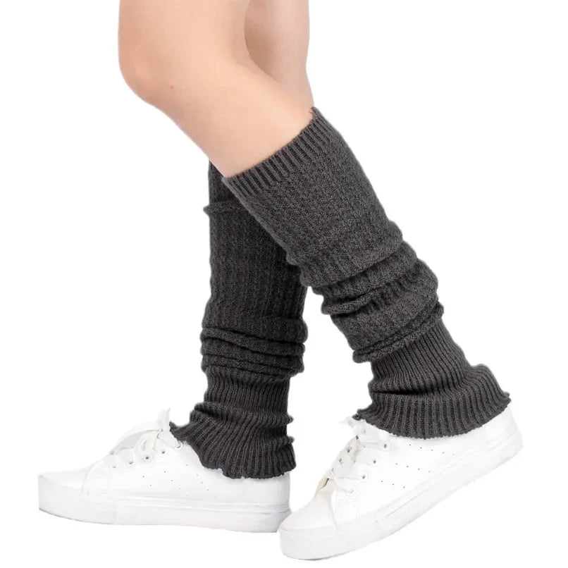 Wool Leg Warmers - Dark Gray / One Size